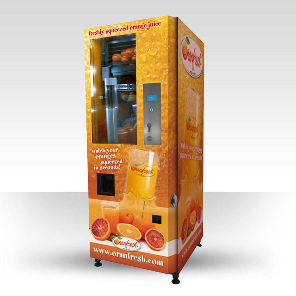 Distributore di succo d'arancia fresco in bottiglia - OR Fill up - Oranfresh